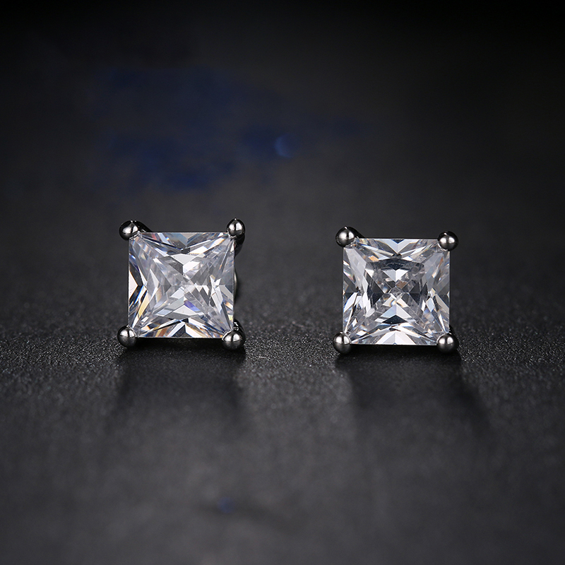 Unisex Cubic Zirconia Earrings