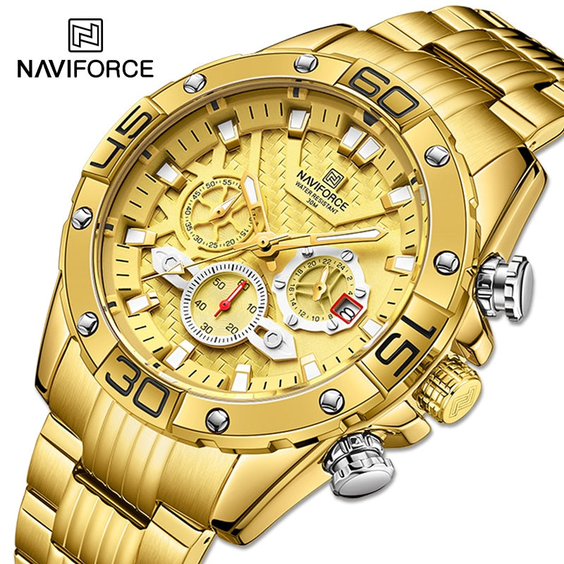 NaviForce Men's Stainless Steel Watch