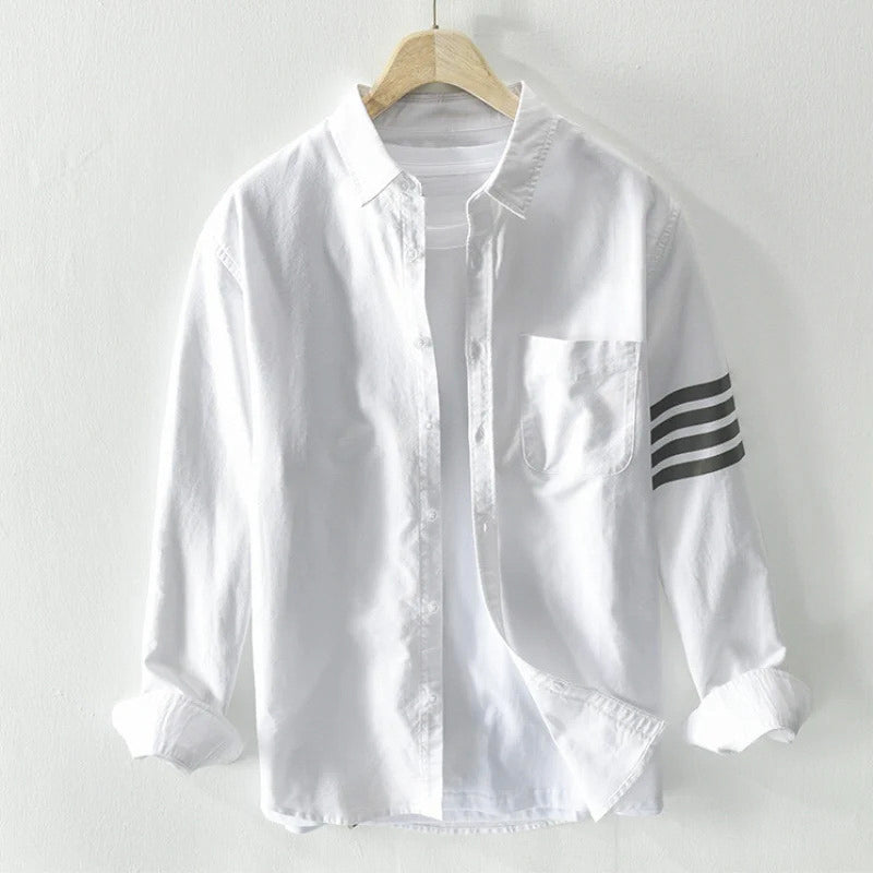 Chemise à rayures signature James Benett