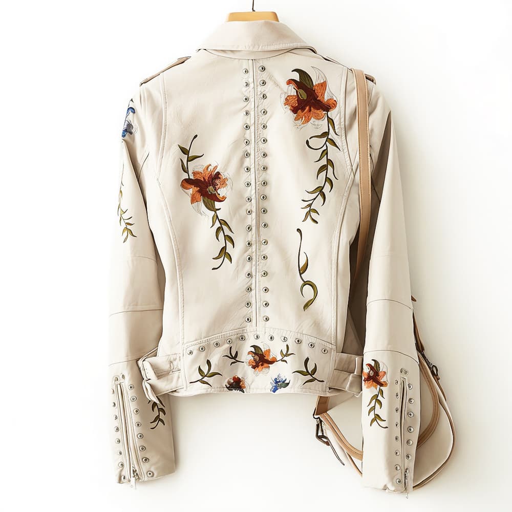 Veste en cuir L'Atérribelle Bloom