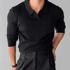 Polo en maille jacquard