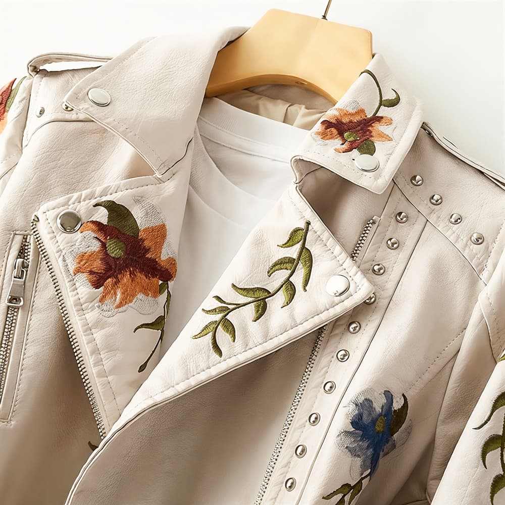 Veste en cuir L'Atérribelle Bloom