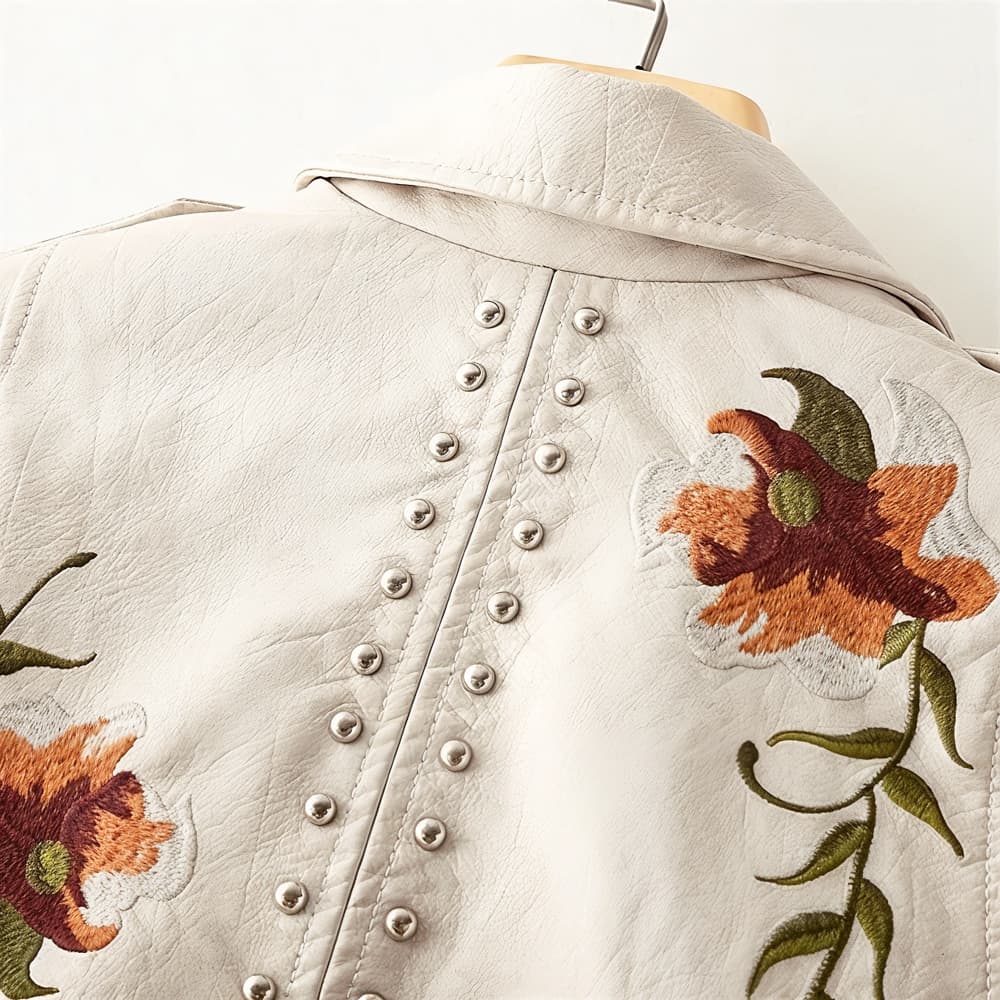 Veste en cuir L'Atérribelle Bloom