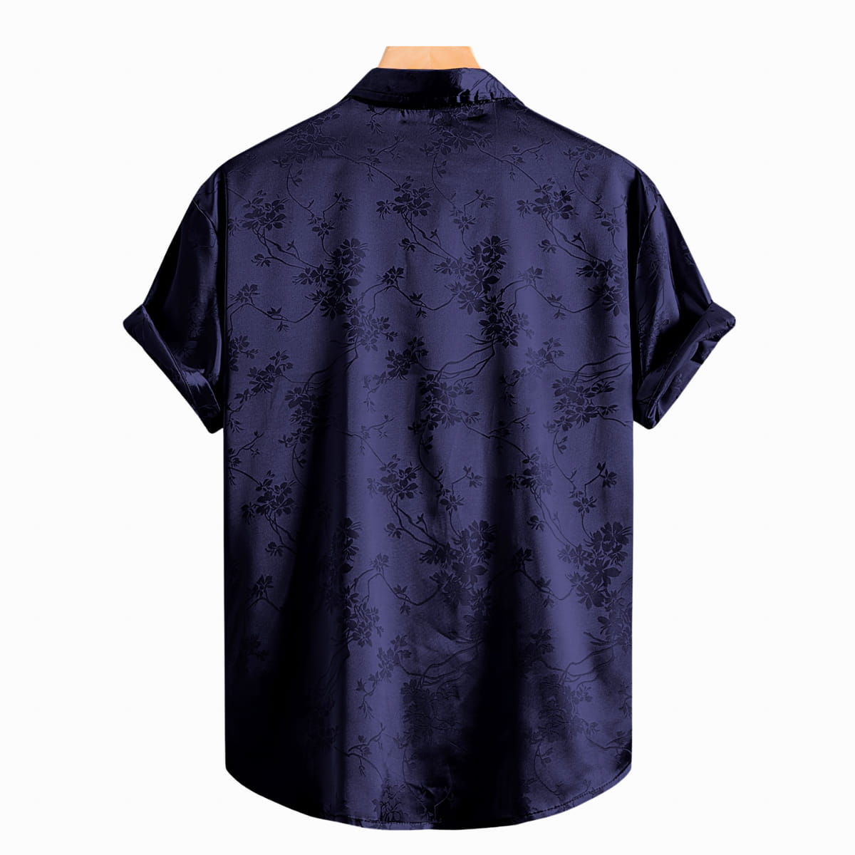 Chemise Marcelo en satin de minuit