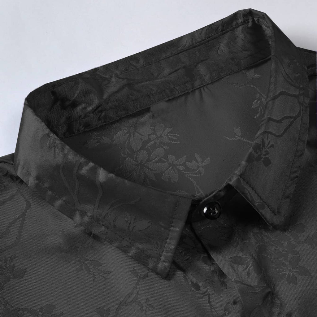 Chemise Marcelo en satin de minuit