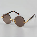 Lunettes de soleil rondes sans monture Soleil