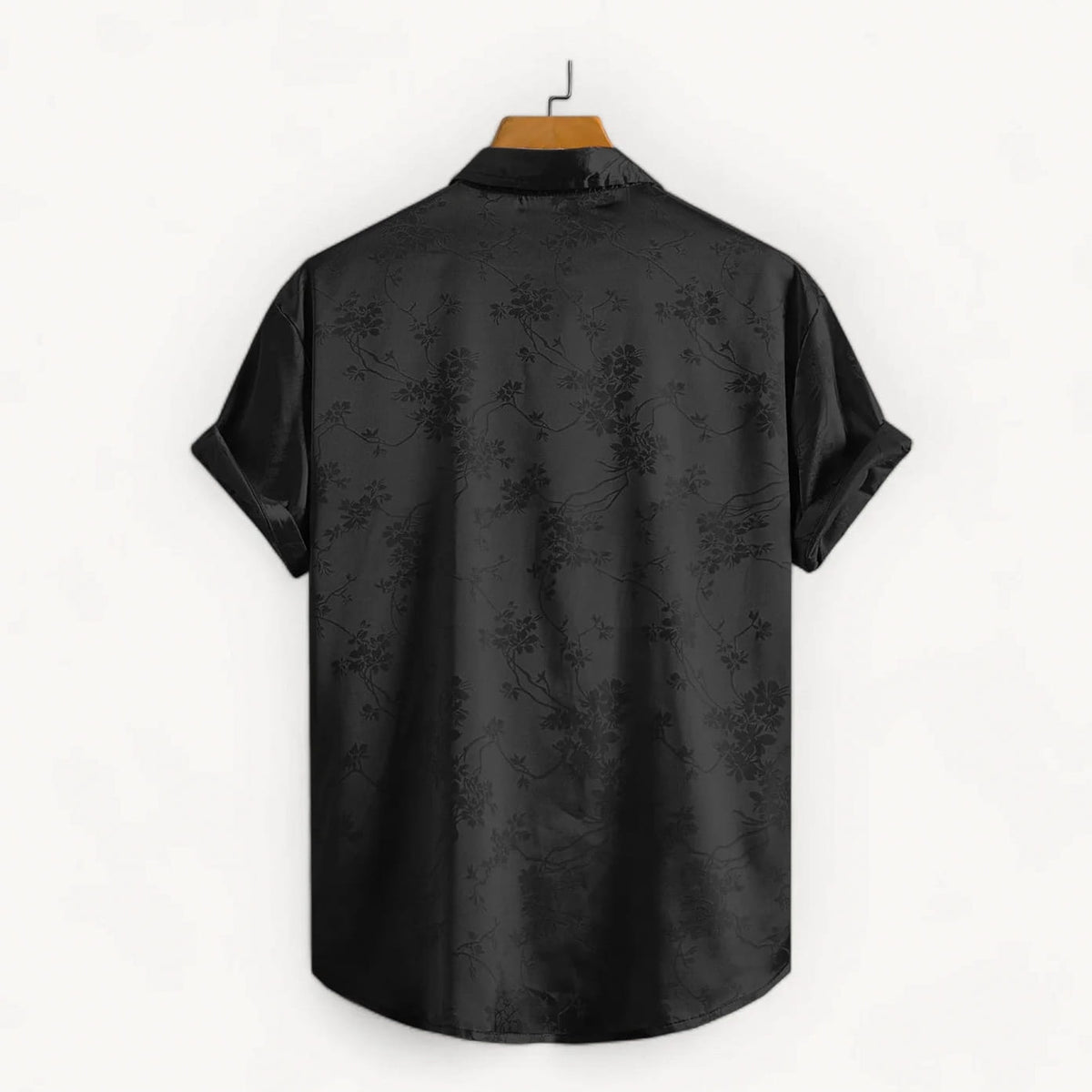 Chemise Marcelo en satin de minuit