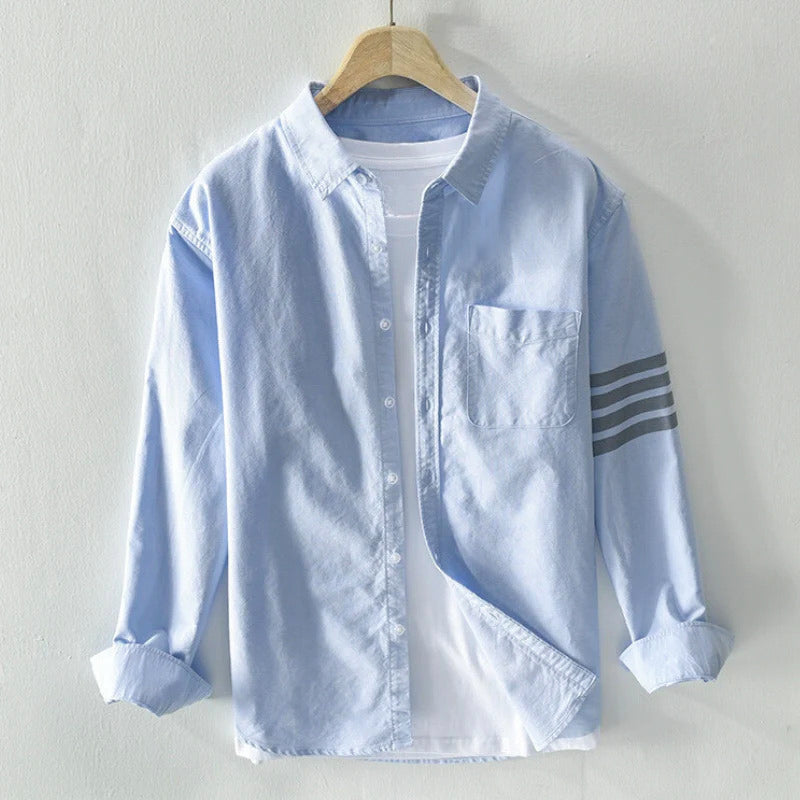 Chemise à rayures signature James Benett
