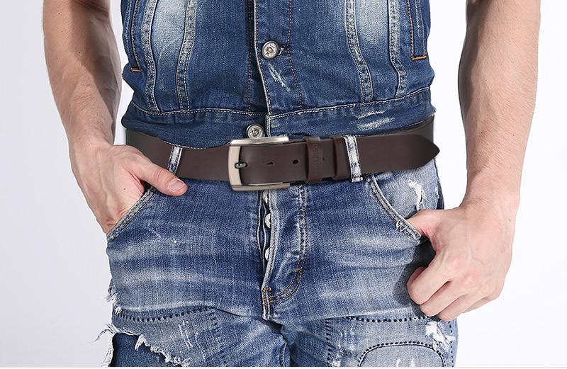 Men's Cowboy Style Genuine Leather Belt