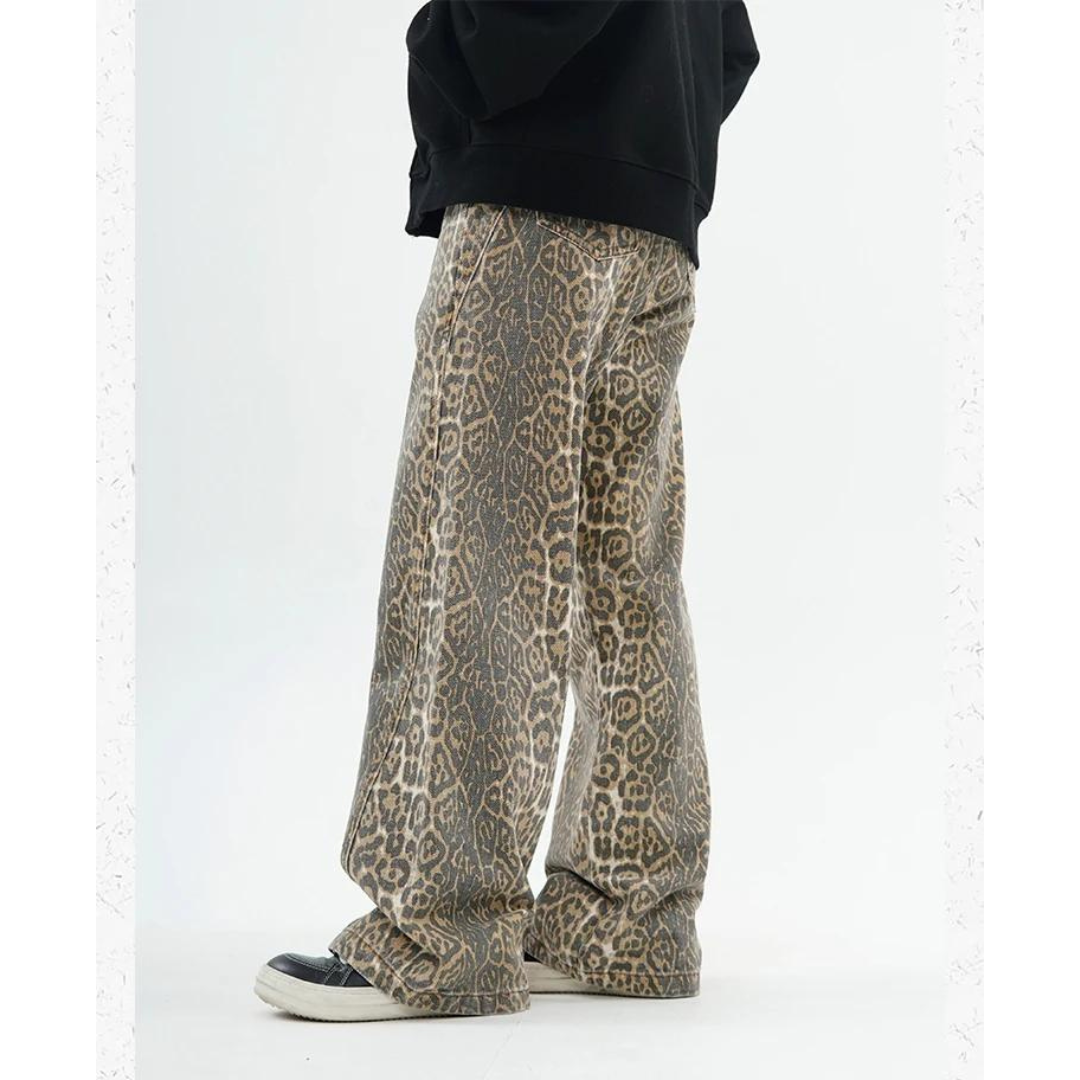 Jean baggy léopard Luana