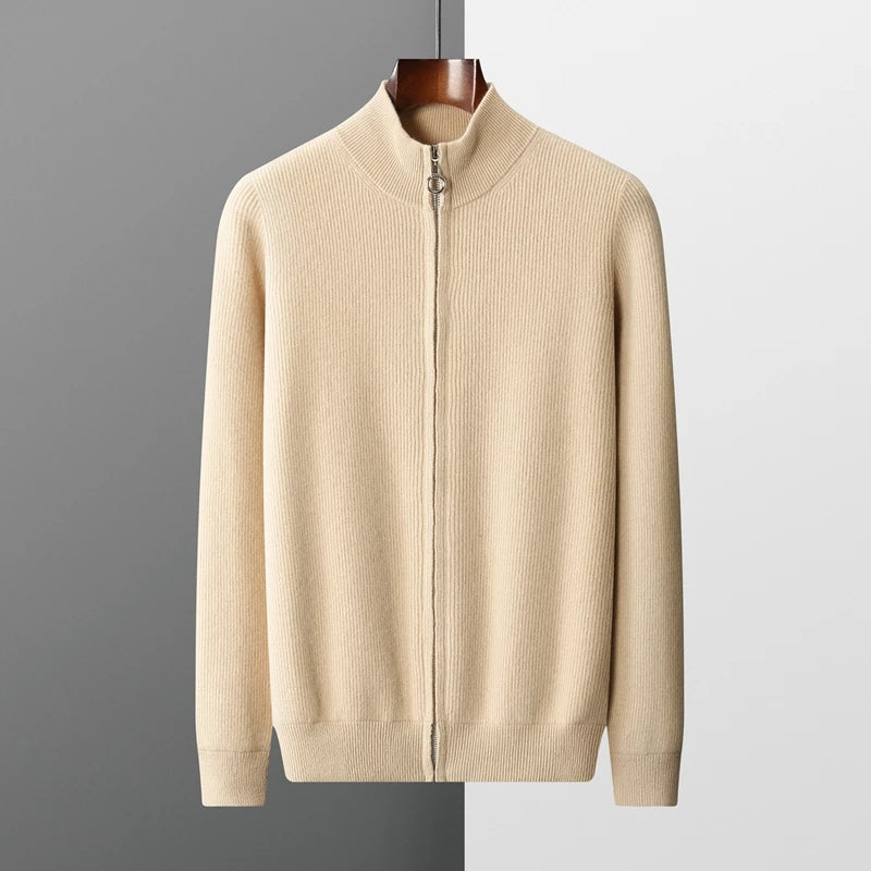 Pull zippé en cachemire Charles