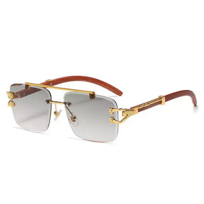 Luxury Square Lion Men's Sunglasses - UV400 Protection