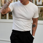 T-shirt ajusté en coton Milano