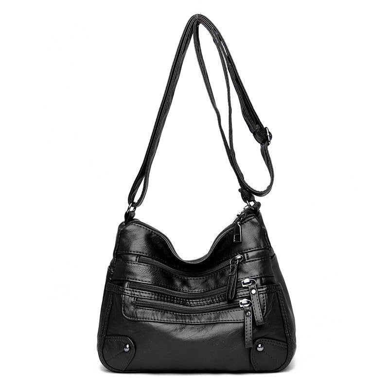 Multilayer Leather Women's Bag