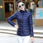 Women's Thermal Goose Down Jacket - Navy Blue