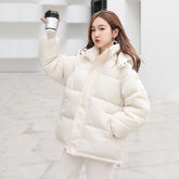 Puffer Down Coat with Hood - Goose Down