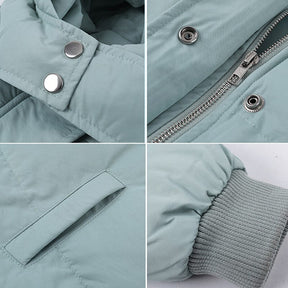 Puffer Down Coat with Hood - Goose Down