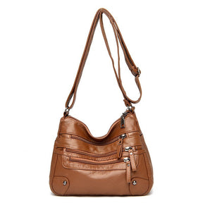 Multilayer Leather Women's Bag
