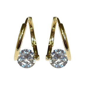 Golden Light Point Hoop