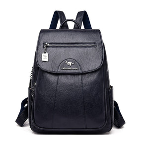 Casual Vintage Leather Women's Backpack