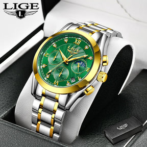 Lige Women's Stainless Steel Watch - Waterproof
