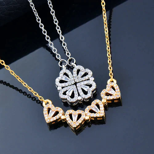 Crystal Heart 2-in-1 Necklace
