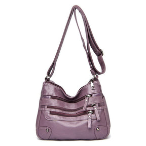 Multilayer Leather Women's Bag
