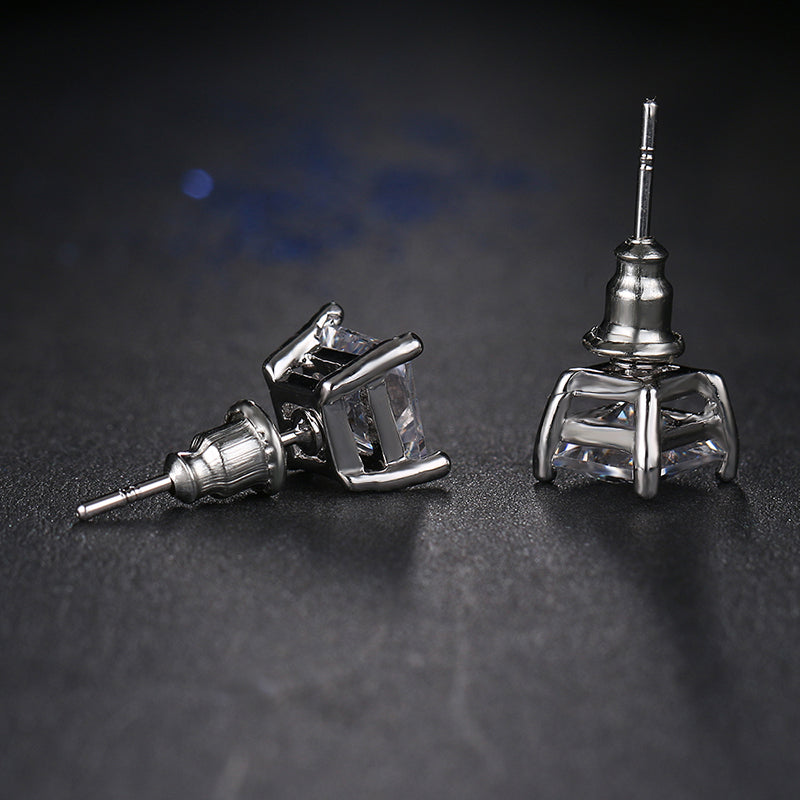 Unisex Cubic Zirconia Earrings