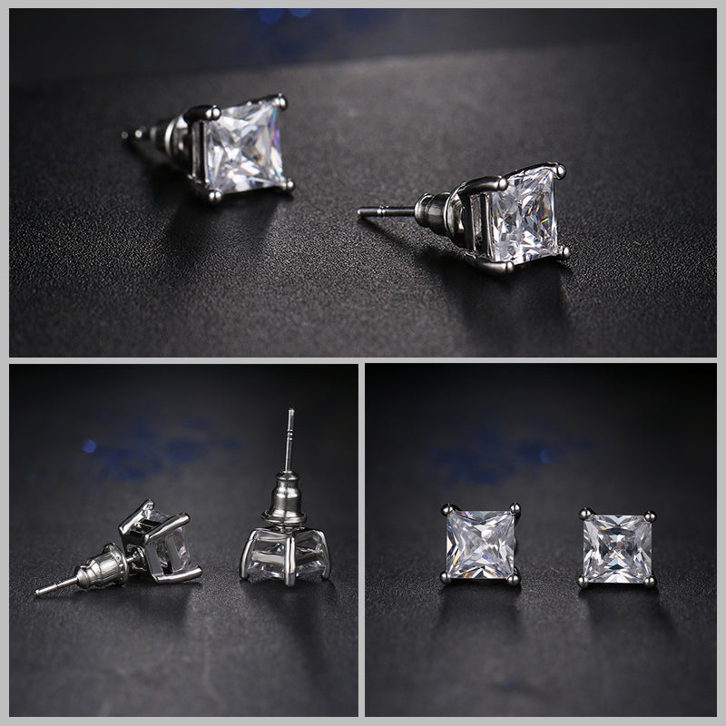 Unisex Cubic Zirconia Earrings