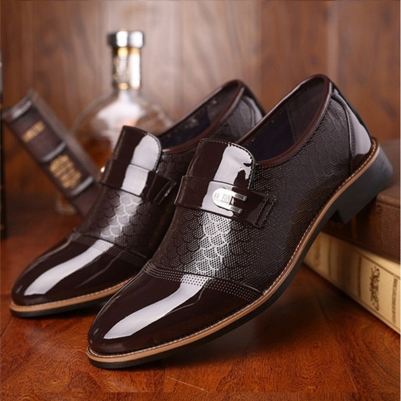 Non-slip Men's Leather Dress Shoes