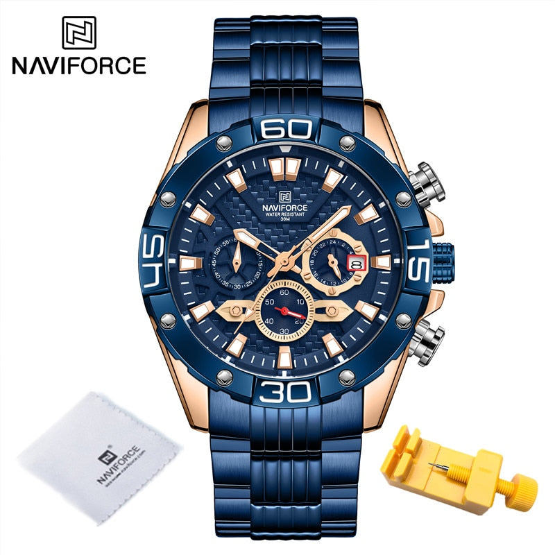 NaviForce Men's Stainless Steel Watch