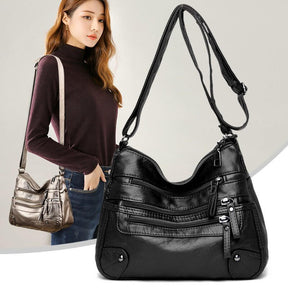 Multilayer Leather Women's Bag