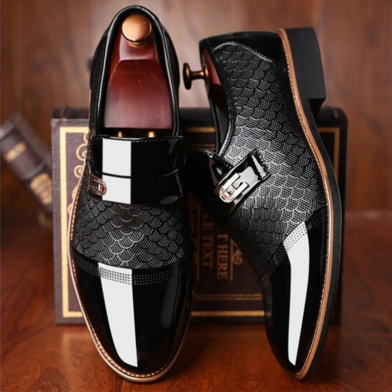 Non-slip Men's Leather Dress Shoes