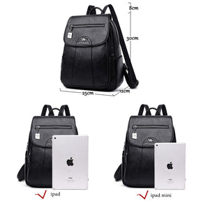 Casual Vintage Leather Women's Backpack