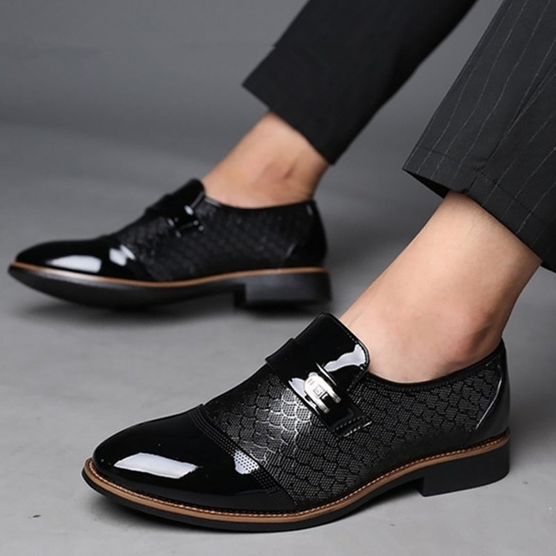 Non-slip Men's Leather Dress Shoes