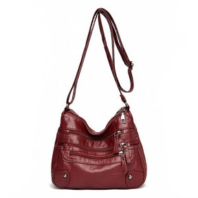 Multilayer Leather Women's Bag