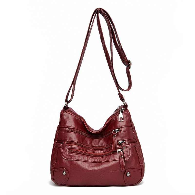 Multilayer Leather Women's Bag