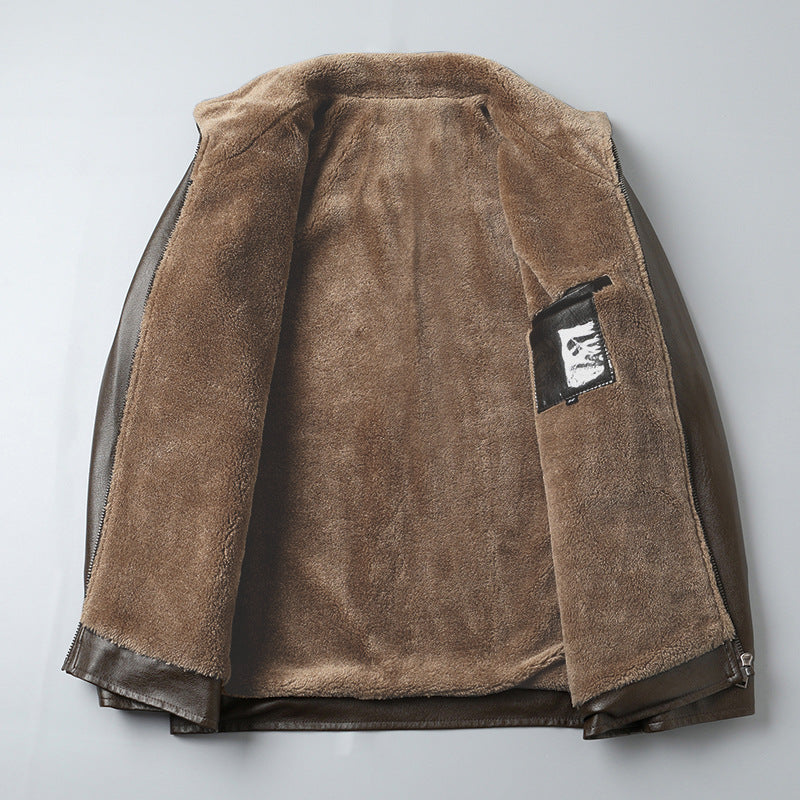 Veste en cuir Leandro
