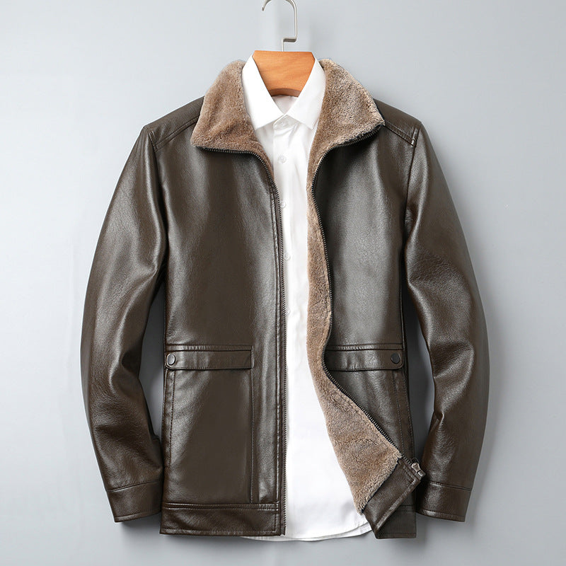 Veste en cuir Leandro