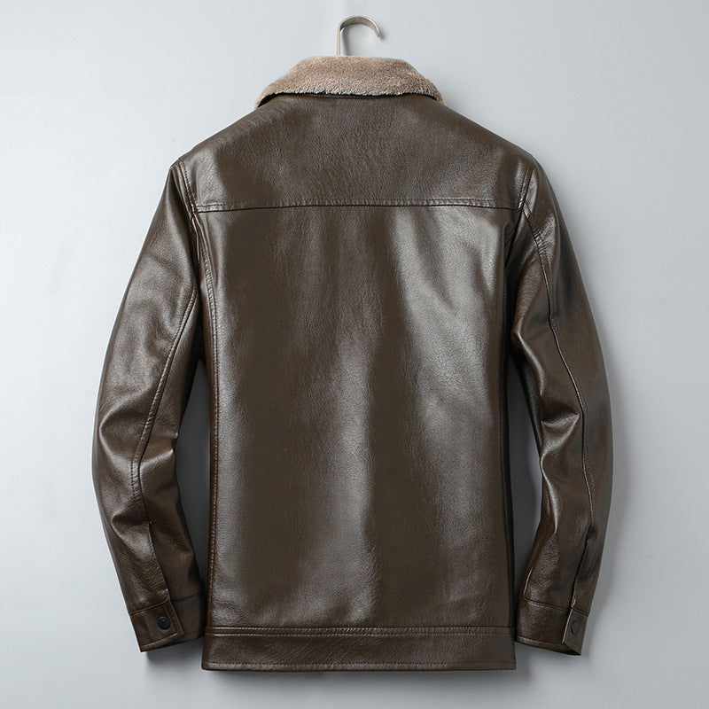 Veste en cuir Leandro