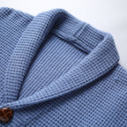 Gilet en laine maille gaufrée