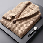 Gilet en laine maille gaufrée