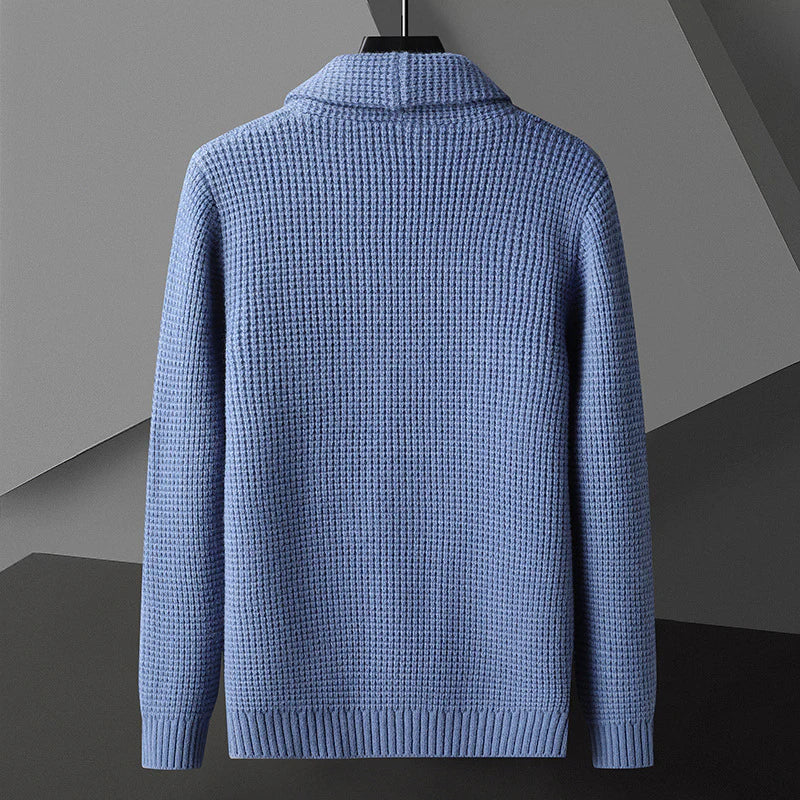 Gilet en laine maille gaufrée