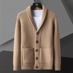 Gilet en laine maille gaufrée