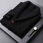 Gilet en laine maille gaufrée