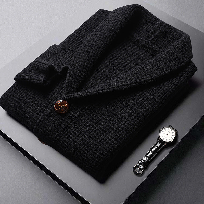 Gilet en laine maille gaufrée