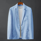 Blazer minimaliste en lin Laurent