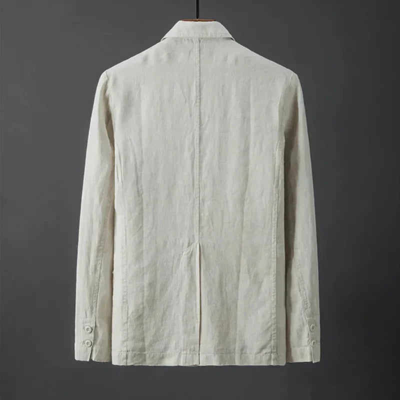 Blazer minimaliste en lin Laurent