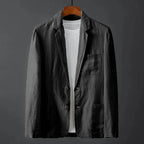 Blazer minimaliste en lin Laurent