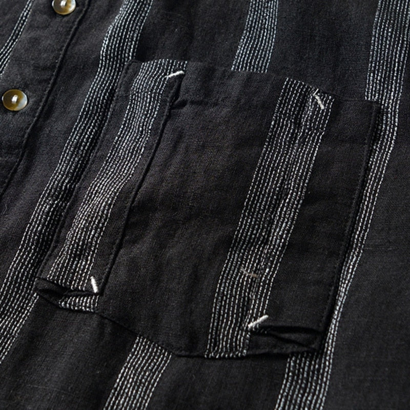 Chemise rétro en lin Ralf Simons